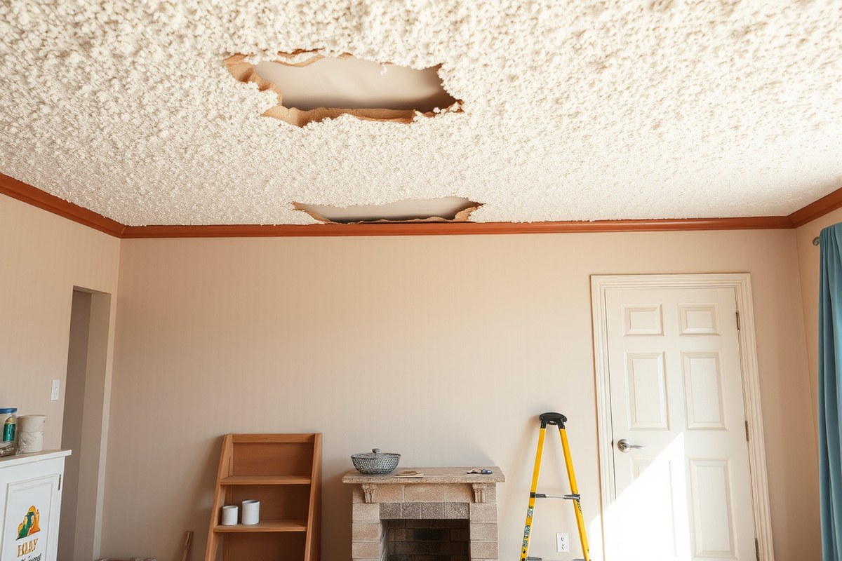 how to get rid of popcorn ceiling