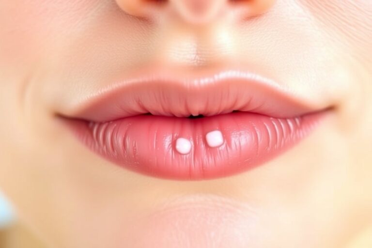 how to get rid of white bumps on under lip
