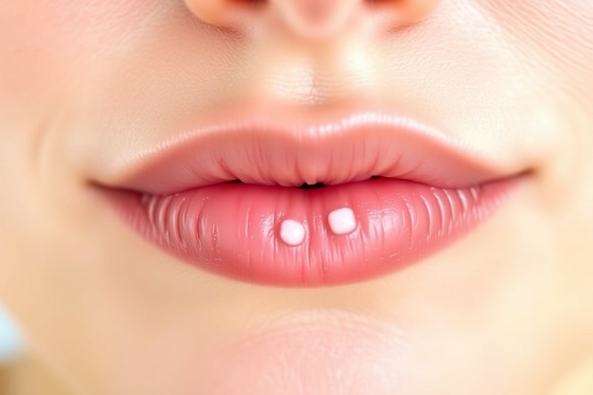 how to get rid of white bumps on under lip