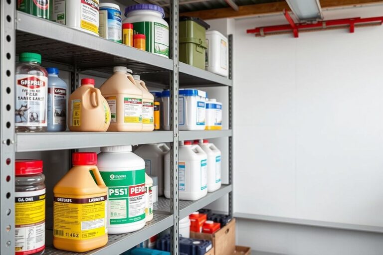 how to store pest control products