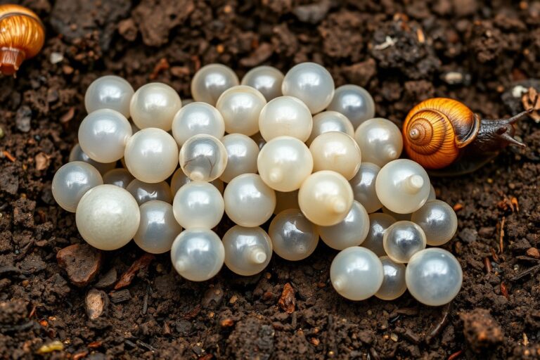 what do pest snail eggs look like