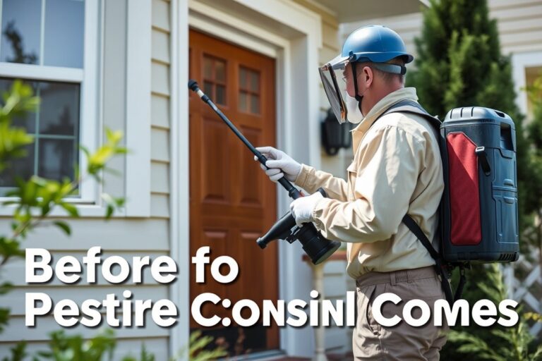 what to do before pest control comes