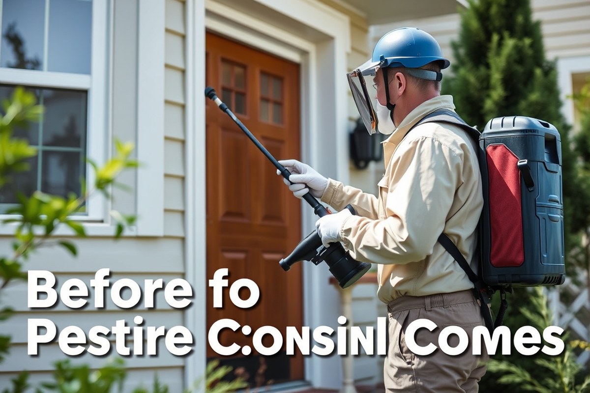 what to do before pest control comes