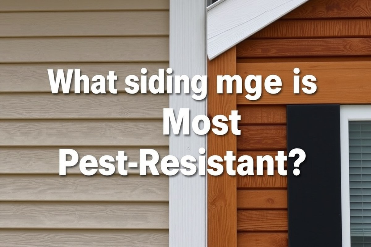 Which Siding Material Offers the Best Pest Resistance and Why?